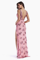Backless Maxi Sequin Dress - Dress In Beauty