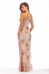 Shining Sequin Highly Split Maxi Dress - Dress In Beauty