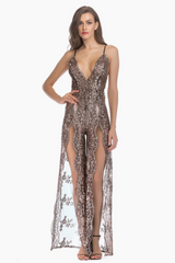 High Slit Backless Boho Cocktail Gown - Dress In Beauty