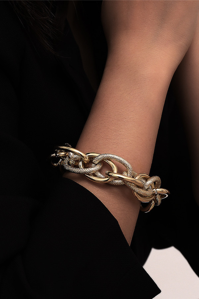 Metal Chunky Chain Bracelet - Dress In Beauty