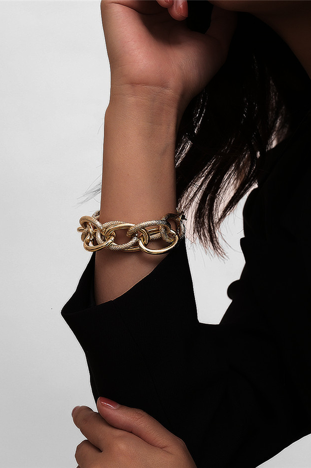 Metal Chunky Chain Bracelet - Dress In Beauty