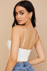 Satin Draped Corset - Dress In Beauty