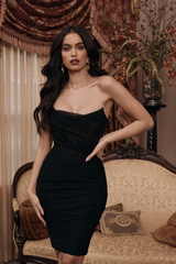 Mesh Strapless Corset Dress - Dress In Beauty