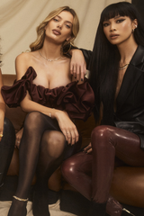 Satin Ruffle Strapless Dress - Dress In Beauty