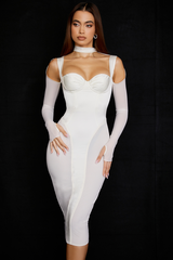 Corset Midi Dress - Dress In Beauty