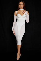 Corset Midi Dress - Dress In Beauty
