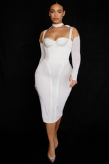 Corset Midi Dress - Dress In Beauty