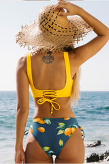 Front Cross Lace Up Bathing Suit | Dress In Beauty