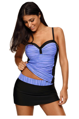 Plus Size Ruched Tankini With Skirt | Dress In Beauty