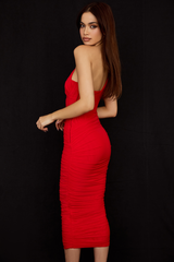 Asymmetric Cutout Midi Dress | Dress In Beauty