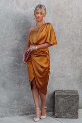 Kelly Satin Irregular Evening Dress | Dress In Beauty