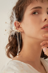 Feather Tassel Earrings | Dress In Beauty