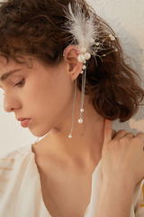 Feather Tassel Earrings | Dress In Beauty