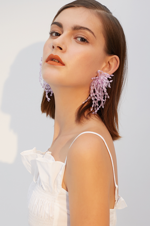 Lavender Diamond Earrings | Dress In Beauty