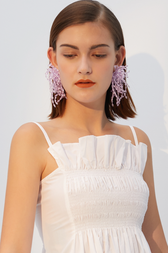 Lavender Diamond Earrings | Dress In Beauty