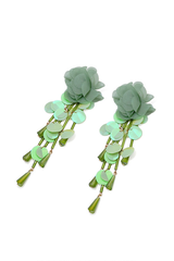 Flower Sequin Earrings | Dress In Beauty