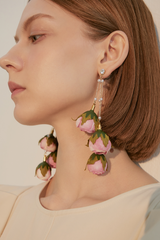 Rose Tassel Earrings | Dress In Beauty