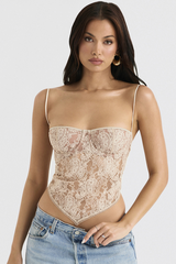 Cream Paisley Lace Top | Dress In Beauty