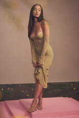 Naomi Halter Midi Dress | Dress In Beauty