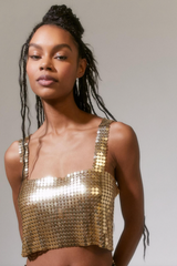 Harlow Metal Cropped Top | Dress In Beauty