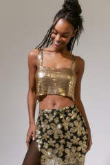 Harlow Metal Cropped Top | Dress In Beauty