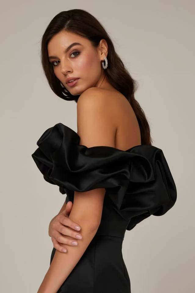 Elastic Mystic Satin Dress | Dress In Beauty