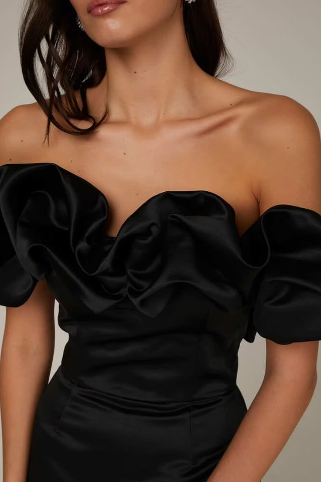 Elastic Mystic Satin Dress | Dress In Beauty