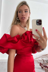 Elastic Mystic Satin Dress | Dress In Beauty