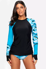 Vansa Printed Long Sleeve Swimsuit Set | Dress In Beauty