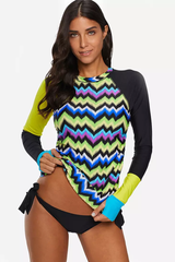 Vansa Printed Long Sleeve Swimsuit Set | Dress In Beauty
