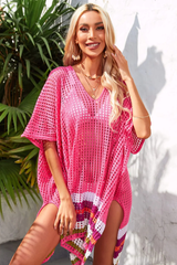 Rainbow Stripe Openwork Slit Cover Up | Dress In Beauty