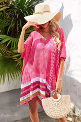 Rainbow Stripe Openwork Slit Cover Up | Dress In Beauty