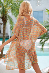 Multicolored Openwork Tassel Slit Cover-Up | Dress In Beauty