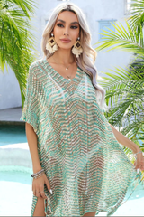Multicolored Openwork Tassel Slit Cover-Up | Dress In Beauty