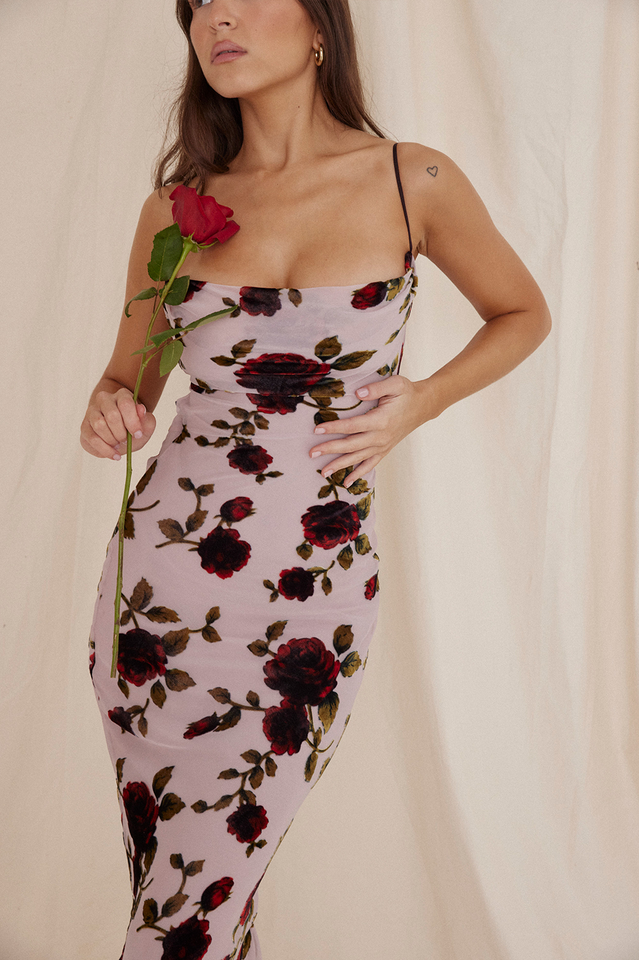 Pink Devoured Craft Long Dress | Dress In Beauty
