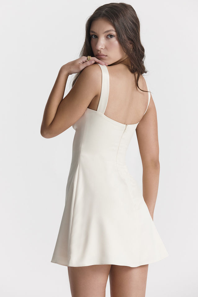 Cream White Mini Dress | Dress In Beauty