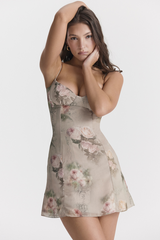 Christian Vintage Floral Mini Dress | Dress In Beauty