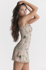 Christian Vintage Floral Mini Dress | Dress In Beauty