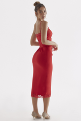 Salma Satin Slip Midi Dress | Dress In Beauty