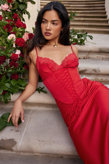 Salma Satin Slip Midi Dress | Dress In Beauty