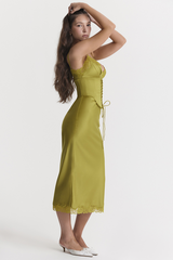 Salma Satin Slip Midi Dress | Dress In Beauty