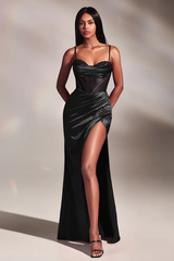 Scarlette Corset Satin Gown | Dress In Beauty