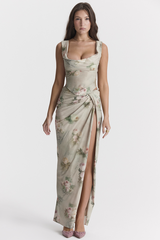Una Vintage Floral Corset + Maxi Skirt Set | Dress In Beauty