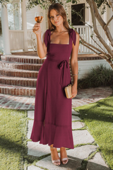 Tie Shoulder Boho Midi Dress | Dress In Beauty