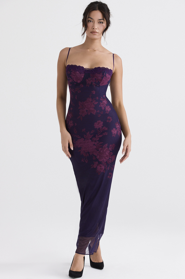 Aiza Purple Floral Dress | Dress In Beauty