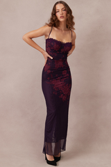 Aiza Purple Floral Dress | Dress In Beauty