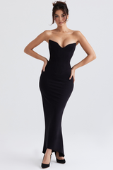 Sabine Black Tube Top Tunic Dress | Dress In Beauty