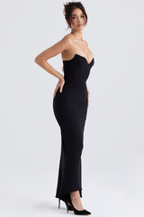 Sabine Black Tube Top Tunic Dress | Dress In Beauty