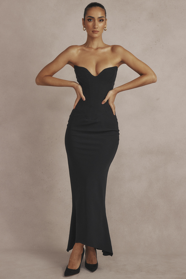 Sabine Black Tube Top Tunic Dress | Dress In Beauty